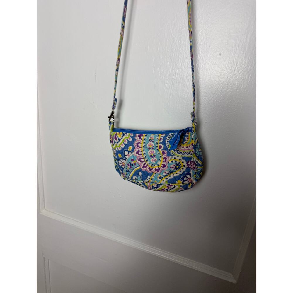 Y2K Vera Bradley Capri Blue Crossbody Bag Colorful Nostalgia 00s Retired - Picture 5 of 6